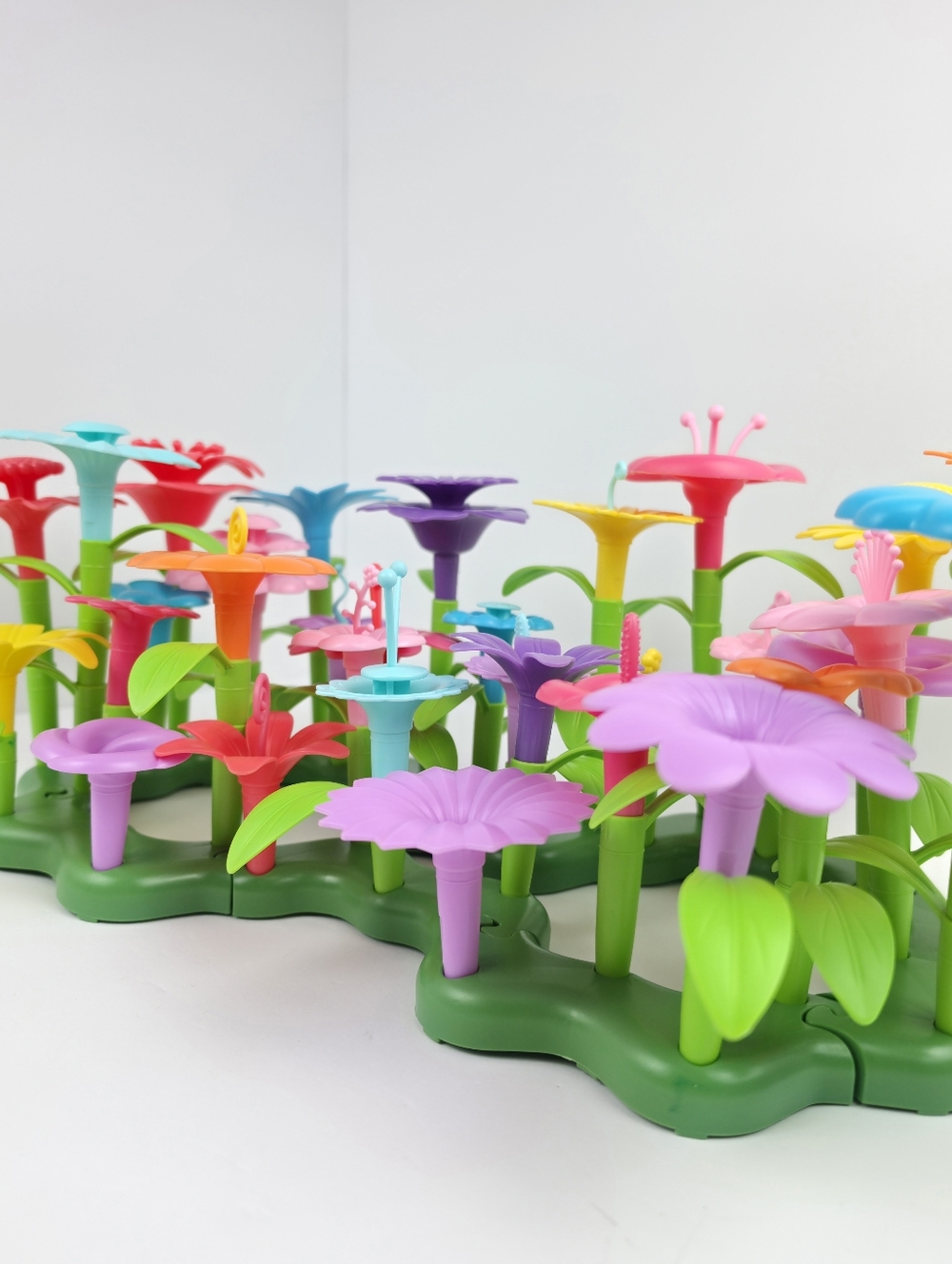 Colorful Flower Building Toy Set Kids STEM Creative Garden Play - Picture 2 of 6